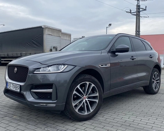 Jaguar F-Pace cena 97800 przebieg: 140000, rok produkcji 2017 z Dębica małe 172